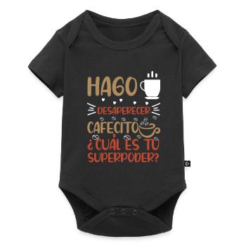 Cafecito Lover Drinking Cafecito Mix Cuban Coffee - Baby Premium short-sleeve bodysuit - black - Front