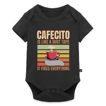Cafecito Accessories & Cuban Lover Clothing - Baby Premium short-sleeve bodysuit - black - Front