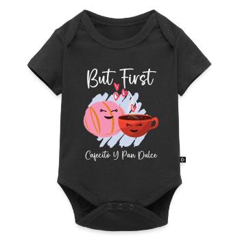 Cuban Coffee Lover Cafecito y Chisme Cafecito Drin - Baby Premium short-sleeve bodysuit - black - Front