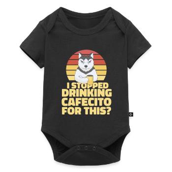 Cafecito Accessories & Cuban Lover Clothing - Baby Premium short-sleeve bodysuit - black - Front