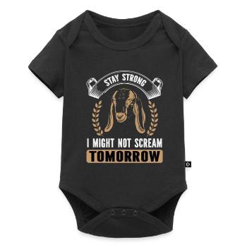 Nubian Goat Whispers - Baby Premium short-sleeve bodysuit - black - Front