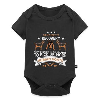 Dépendance de la chèvre nubienne - Body à manches courtes Premium Bébé - noir - Devant
