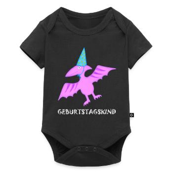 Birthday Boy Pteranodon Pterosaur Dinosaur - Baby Premium short-sleeve bodysuit - black - Front