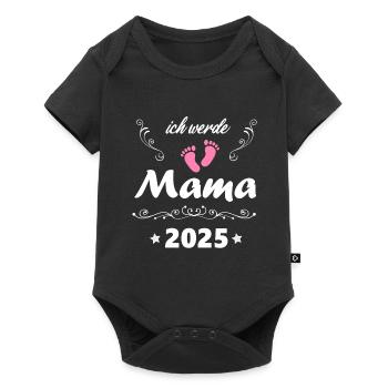 Je vais être maman 2025 Femme enceinte Enceinte 2025 - Body à manches courtes Premium Bébé - noir - Devant