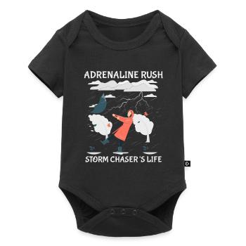 Storm Chasing: Adrenaline rush - Baby Premium short-sleeve bodysuit - black - Front