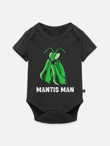 Gottesanbeter Gottesanbeterin Mantis - Baby Premium Kurzarmbody - Schwarz