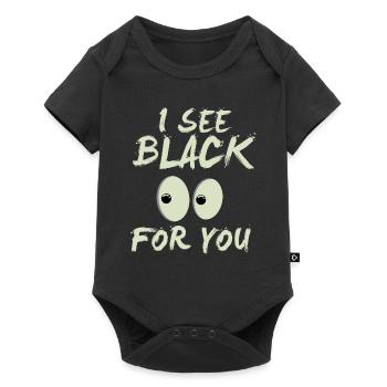 Lustiger Denglisch Spruch Denglisch Sprüche - Baby Premium Kurzarmbody - Schwarz - Vorne
