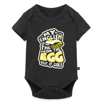 Lustiger Denglisch Spruch Denglisch Sprüche - Baby Premium Kurzarmbody - Schwarz - Vorne