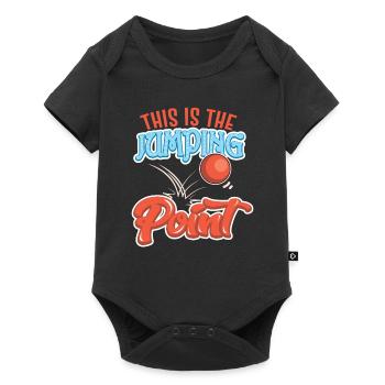 Lustiger Denglisch Spruch Denglisch Sprüche - Baby Premium Kurzarmbody - Schwarz - Vorne