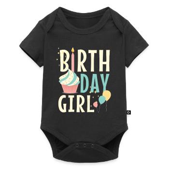 Fille d'anniversaire - Body à manches courtes Premium Bébé - noir - Devant