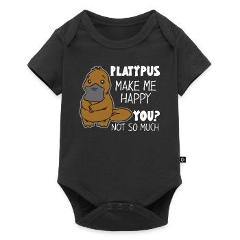 ornithorynque - Body à manches courtes Premium Bébé - noir - Devant