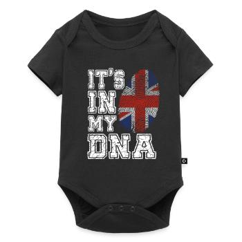 Maillot DNA England Gift Nation Union Jack - Body à manches courtes Premium Bébé - noir - Devant