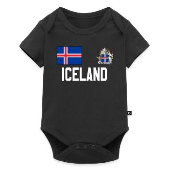 Iceland - Baby Premium short-sleeve bodysuit - black - Front