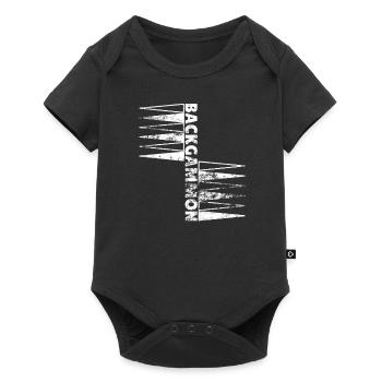 Backgammon strategy board game Tavla Tavli game - Baby Premium short-sleeve bodysuit - black - Front