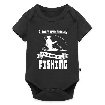 Angel Therapy Expert T-Shirt for fishing - Baby Premium short-sleeve bodysuit - black - Front