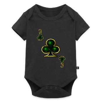 Cross Ace Poker Card Costume d'Halloween Drôle - Body à manches courtes Premium Bébé - noir - Devant
