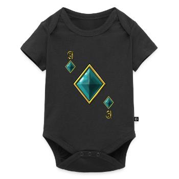Check Ace Poker Card Costume d'Halloween Drôle - Body à manches courtes Premium Bébé - noir - Devant