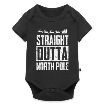 Weihnachten - Baby Premium Kurzarmbody - Schwarz - Vorne