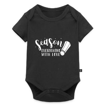 Sel et poivre - Body à manches courtes Premium Bébé - noir - Devant