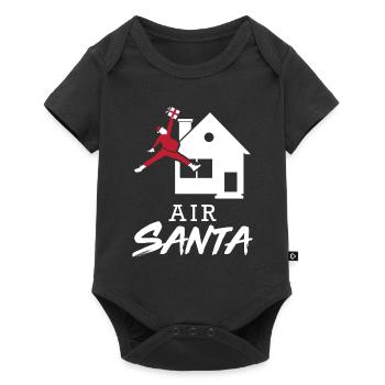 Weihnachtsmann - Baby Premium Kurzarmbody - Schwarz - Vorne