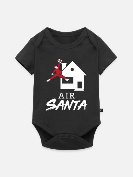 Weihnachtsmann - Baby Premium Kurzarmbody - Schwarz