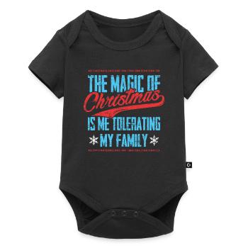 Weihnachten - Baby Premium Kurzarmbody - Schwarz - Vorne