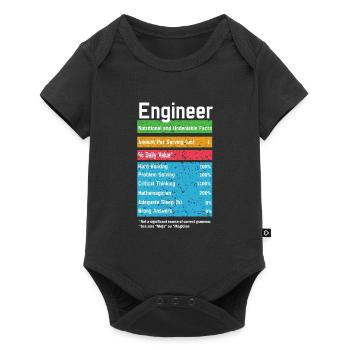 Engineer Nutrition Facts Engineer Nutrition Facts - Baby Premium short-sleeve bodysuit - black - Front