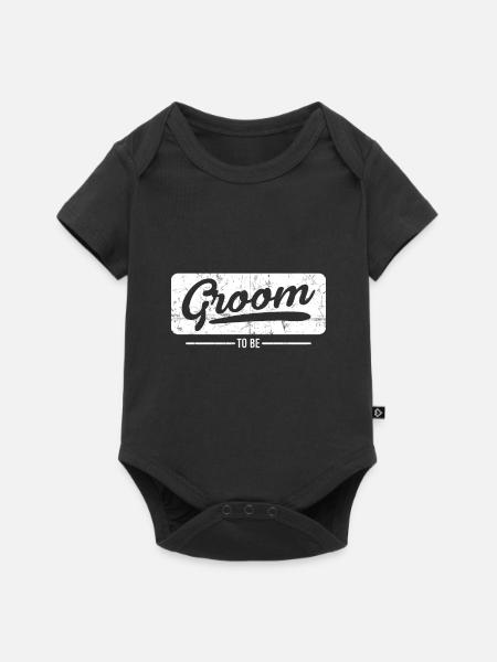 Bräutigam - Baby Premium Kurzarmbody - Schwarz