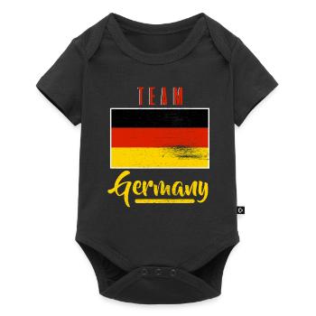 Team Germany Gift Sport Home fier - Body à manches courtes Premium Bébé - noir - Devant