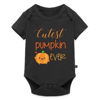 citrouille la plus mignonne jamais - Body à manches courtes Premium Bébé - noir - Devant