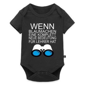 Funny satire AFD message portal Professeur cadeau - Body à manches courtes Premium Bébé - noir - Devant