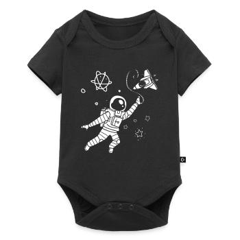 Astronaute de l'espace cool - Body à manches courtes Premium Bébé - noir - Devant