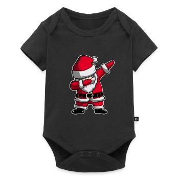 Tamponner le cadeau de noël - Body à manches courtes Premium Bébé - noir - Devant