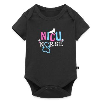 Nicu Infirmière Infirmière Neontal Cadeau - Body à manches courtes Premium Bébé - noir - Devant