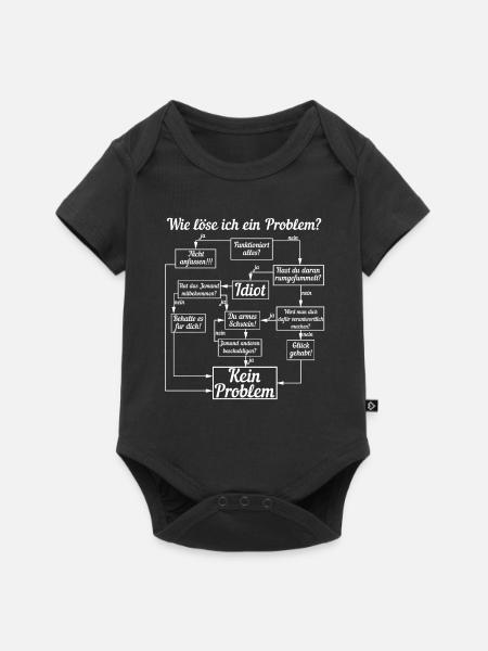 Anleitung Wie löse ich ein Problem - Baby Premium Kurzarmbody - Schwarz