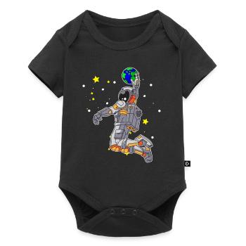 Dunking cadeau de l'espace astronaute de basket - Body à manches courtes Premium Bébé - noir - Devant