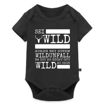 Be wild except for a wildlife accident funny shirt - Baby Premium short-sleeve bodysuit - black - Front