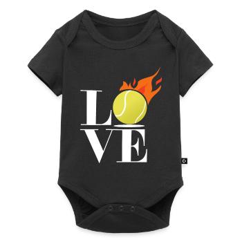 Tennis LOVE Amour Sport Tennis - Body à manches courtes Premium Bébé - noir - Devant