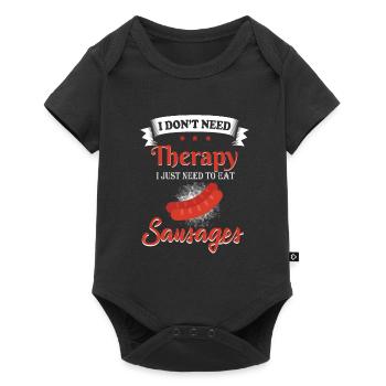 Saucissons thérapie - Body à manches courtes Premium Bébé - noir - Devant