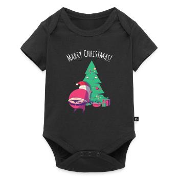 Ugly Christmas Père Noël Drôle d’idée cadeau - Body à manches courtes Premium Bébé - noir - Devant
