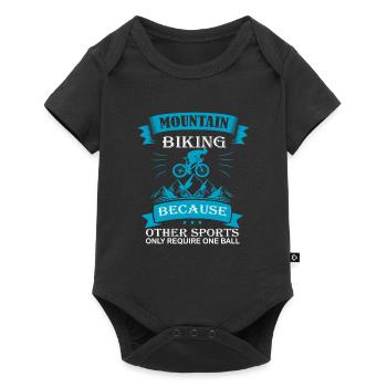 Mountain biking - Baby Premium short-sleeve bodysuit - black - Front
