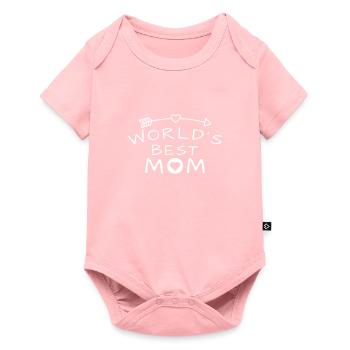 world's best mom - Baby Premium short-sleeve bodysuit - rose - Front