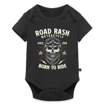 Motorcyclist Chopper - Baby Premium short-sleeve bodysuit - black - Front
