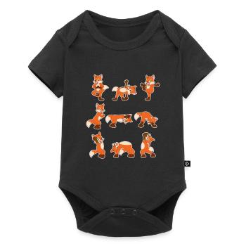 Cadeau de yoga professeur de yoga doux yoga yoga comique - Body à manches courtes Premium Bébé - noir - Devant