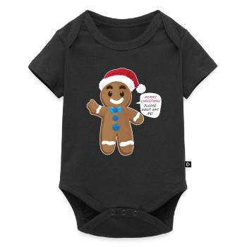 Gingerbread Man Christmas Gift Santa Nikolaus - Baby Premium short-sleeve bodysuit - black - Front