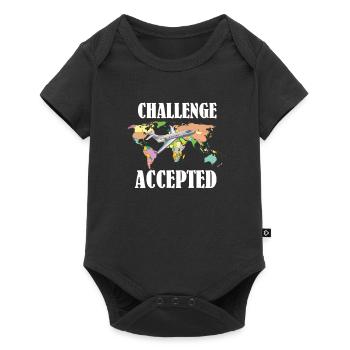 Globetrotter vacances t-shirt voyage mouche vacances - Body à manches courtes Premium Bébé - noir - Devant