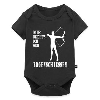 Bogenschiessen Lifestyle - Baby Premium Kurzarmbody - Schwarz - Vorne