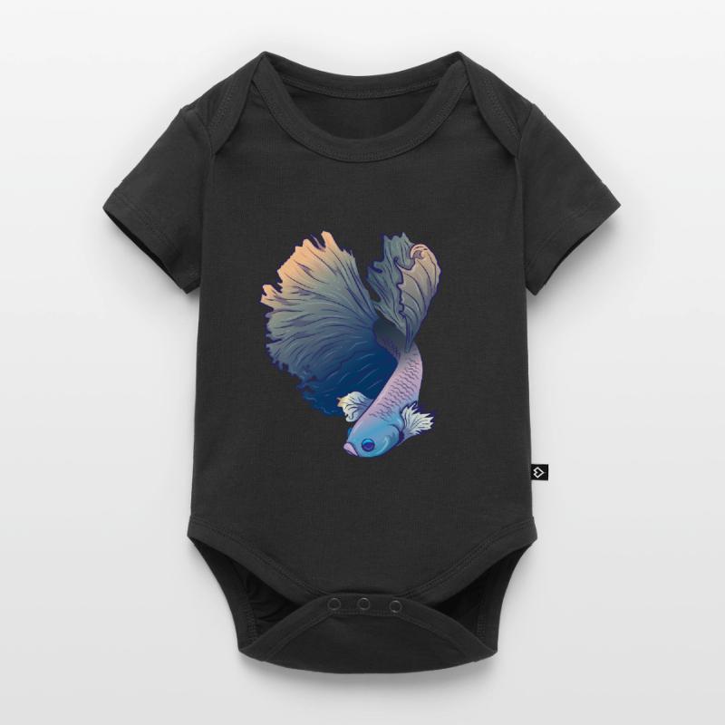 Betta Splendens Kampffisch Labyrinthfisch Geschenk Baby Premium Kurzarmbody