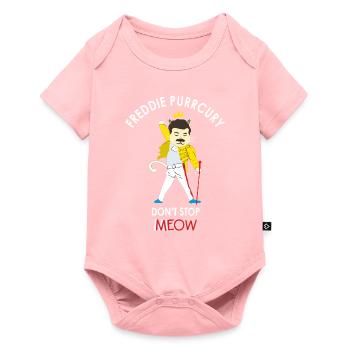 Freddie Purrcury Cat Rock Singer Music Gift - Baby Premium short-sleeve bodysuit - rose - Front
