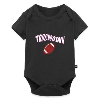 Touchdown Ball American Football Design - Baby Premium Kurzarmbody - Schwarz - Vorne